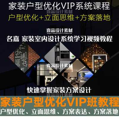家装户型优化室内设计VIP班教程