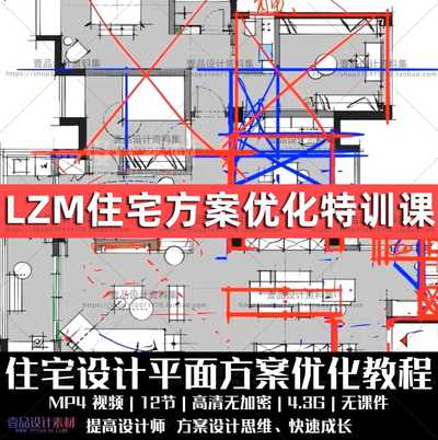 LZM住宅方案优化特训课 名师平面方案手法