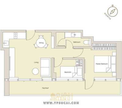 家装二居室平面图合集