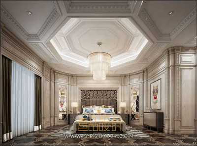 欧式卧室3Dmax模型场景+无水印效果图 Vray渲染器