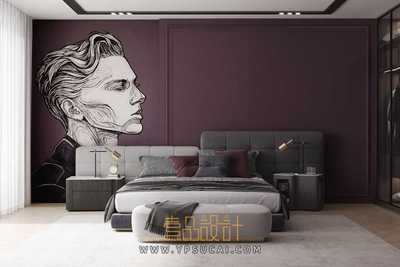 混搭卧室3Dmax模型场景+无水印效果图 Vray渲染器