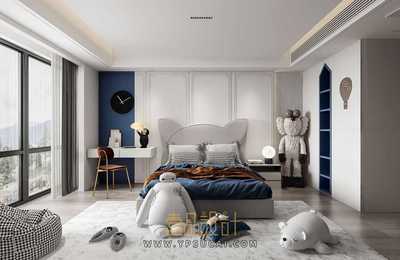 儿童房3Dmax模型场景+无水印效果图 Vray渲染器