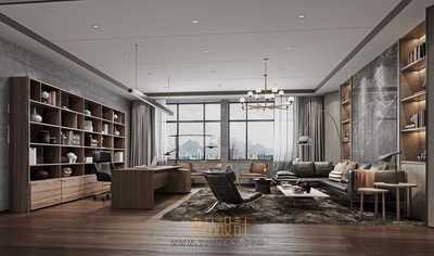经理办公室3Dmax模型场景+无水印效果图 Vray渲染器