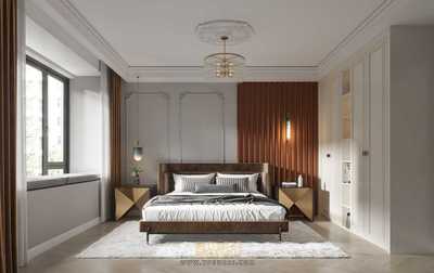 欧式混搭卧室3Dmax场景模型+无水印效果图 CR渲染器