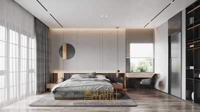 卧室3Dmax场景模型合集+无水印效果图 CR渲染器