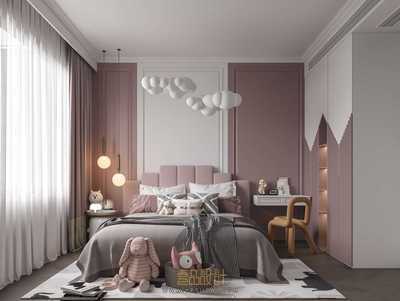 儿童房3Dmax场景模型合集+无水印效果图 CR渲染器