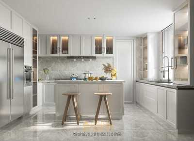 餐厅厨房3Dmax场景模型合集+无水印效果图 CR渲染器