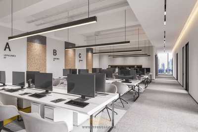 办公空间3Dmax场景模型合集+无水印效果图 CR渲染器