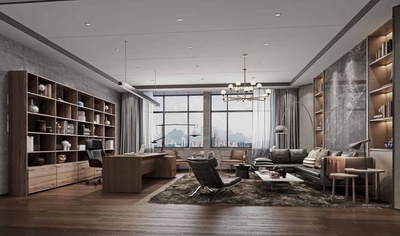 经理室 3Dmax场景模型20套+无水印效果图 VR渲染器