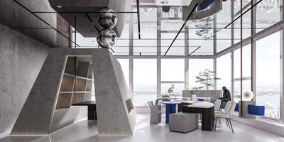 办公空间 3Dmax场景模型20套+无水印效果图 Corona渲染器