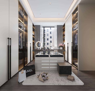 衣帽间 3Dmax场景模型8套+无水印效果图 Corona渲染器