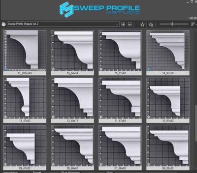 3DS MAX欧式建筑边角模型生成插件 3d-kstudio Sweep Profile Pro 1.01.17 for 3ds Max 2014-2024