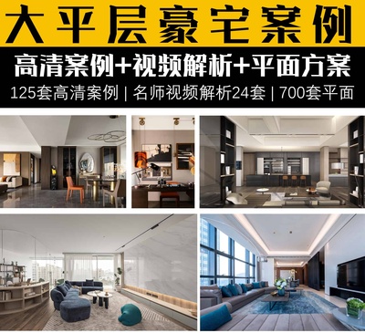 2023年大平层豪宅案例+视频解析+平面方案 11G