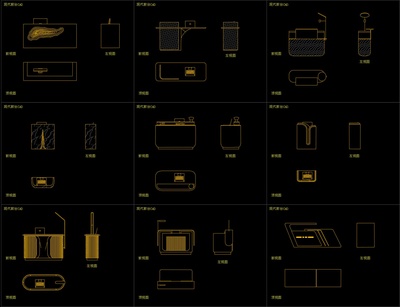 2024现代服务台设计CAD图库