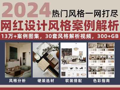 2024年新版网红设计流行风格案例解析