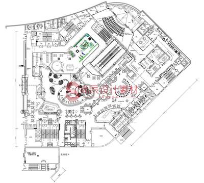 商场美食城CAD平面图 9套