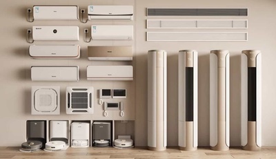 壁挂柜式吸顶中央空调出风口排换气扇浴霸外机SU模型