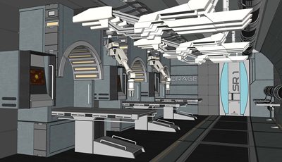 医院医疗设备器械SU模型