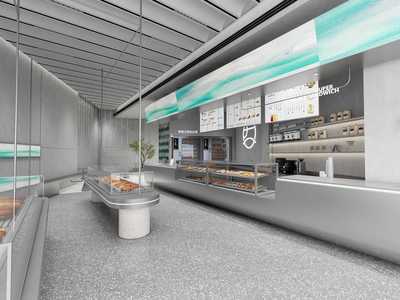 甜品店蛋糕店SU模型