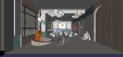 幼儿园早教中心SU模型